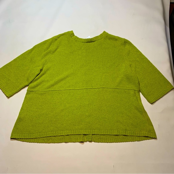 C. J. Banks Women's 3XL Green Cardigan Full Button Up cotton blend - Picture 9 of 9